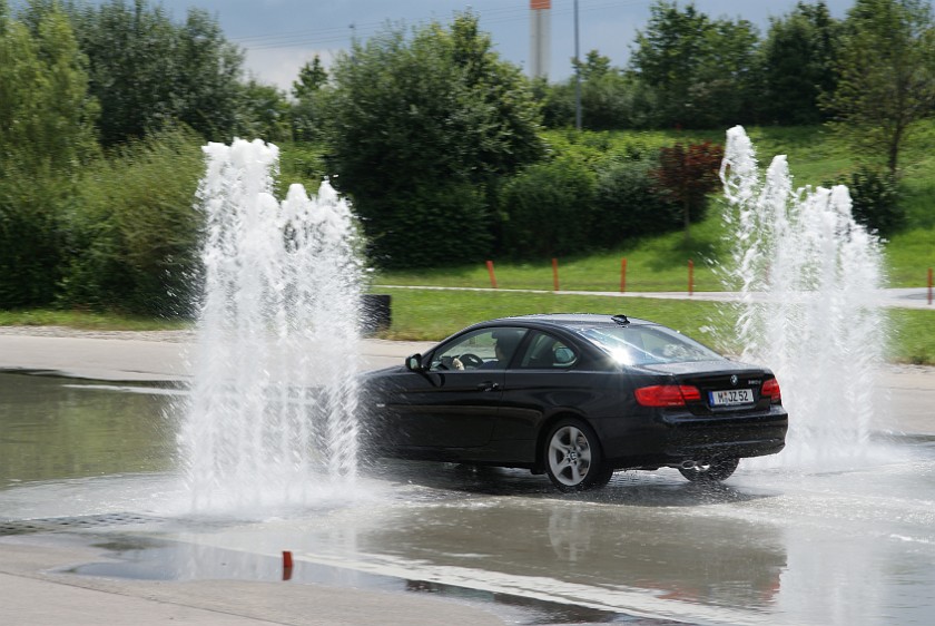 ADAC Driver Safety Training. Lane change maneuver. Augsburg. .