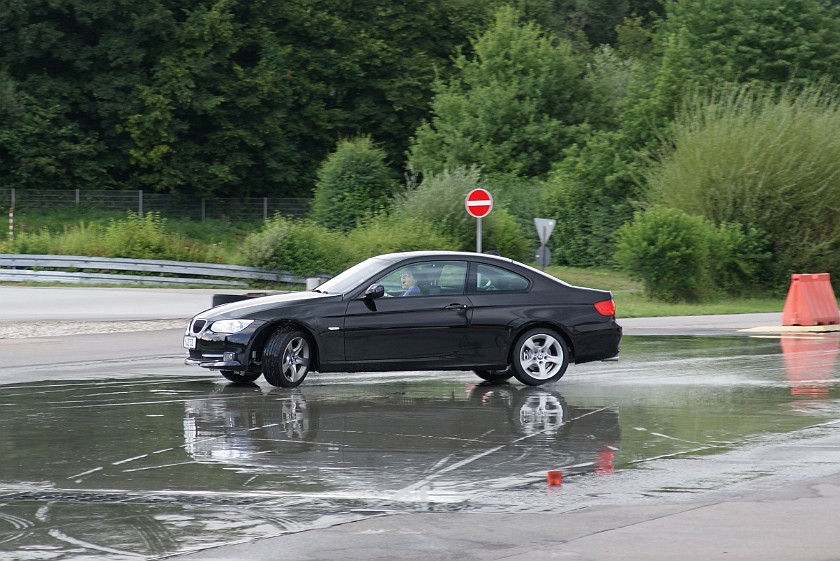 ADAC Driver Safety Training. Skid maneuver. Augsburg. .