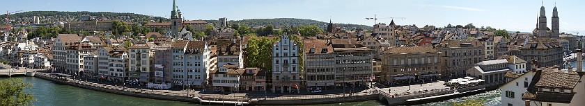 Zurich. View of the city's west bank. Zurich. .