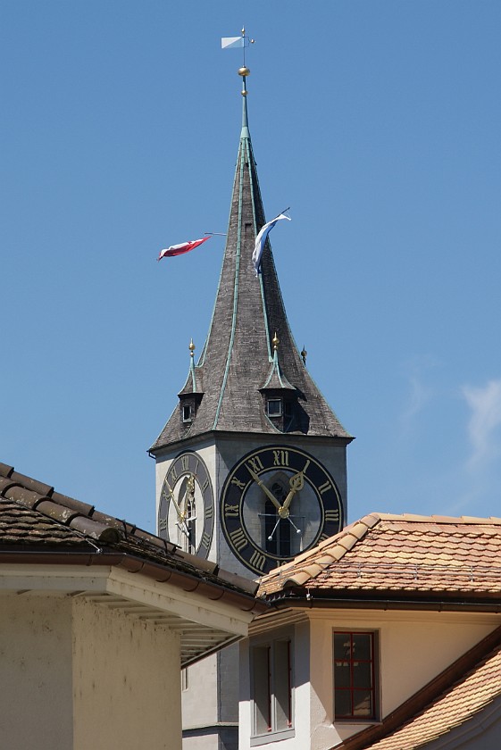 Zurich. St. Peter's Church. Zurich. .