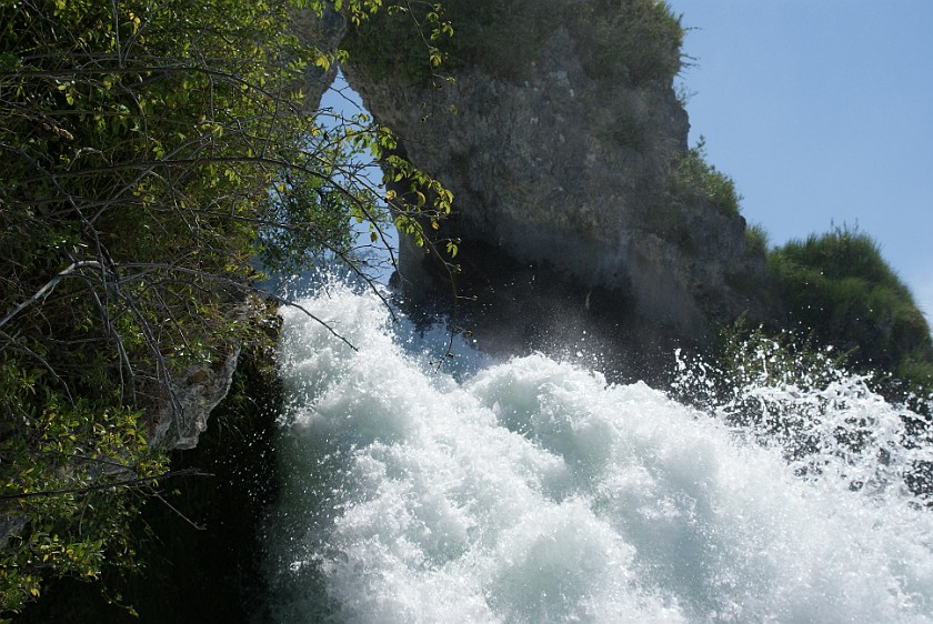 Rhine Falls. On the rock. Schaffhausen. .