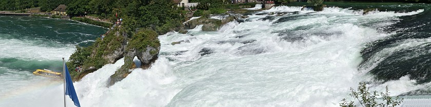 Rhine Falls. View from Castle Laufen. Schaffhausen. .