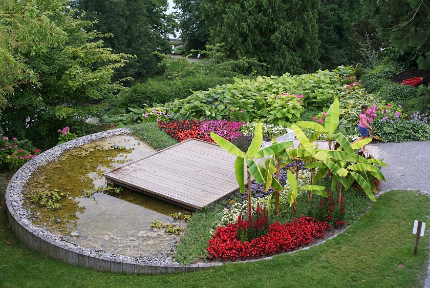 Mainau. Flower bed. Island of Mainau. .