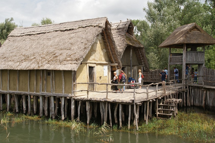 Lake Dwelling Museum. Lake dwellings. Unteruhldingen. .