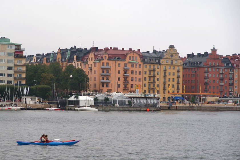 The City of Stockholm. Houses at Norr Mälarstrand. Stockholm. .