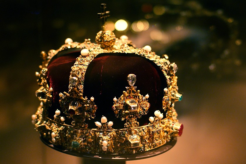 Royal Palace. Crown of the King of Sweden. Stockholm. .