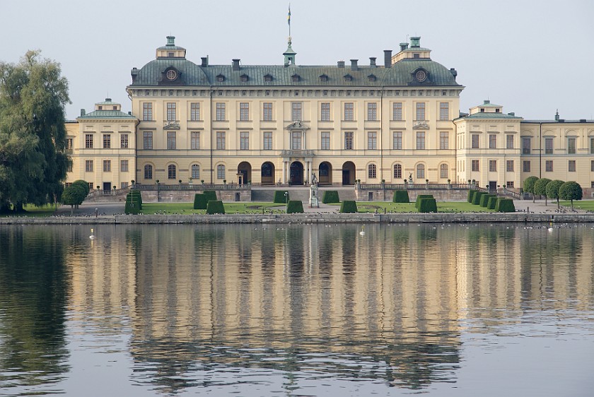 Drottningholm. Eastside of the Palace. Stockholm. .