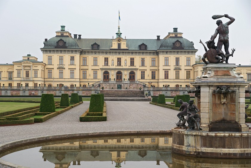 Drottningholm. Westside of the Palace. Stockholm. .