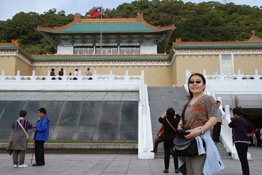 Taipei. Portrait in Front of the National Palace Museum. Taipei. .