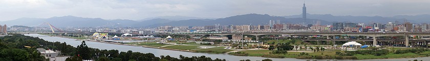 Taipei. View on Taipei from the Grand Hotel. Taipei. .