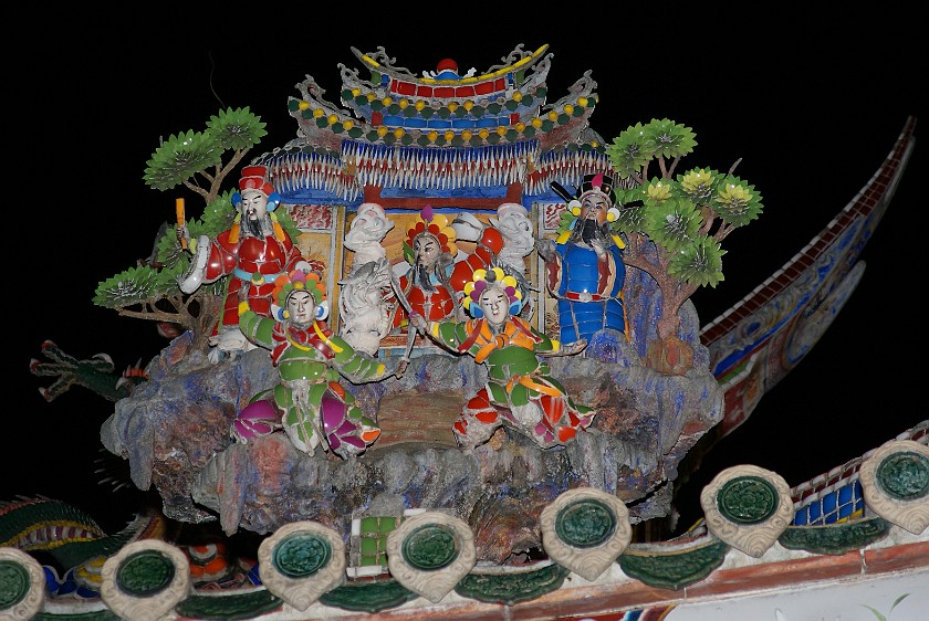 Baoan Temple. Roof Decoration. Taipei. .