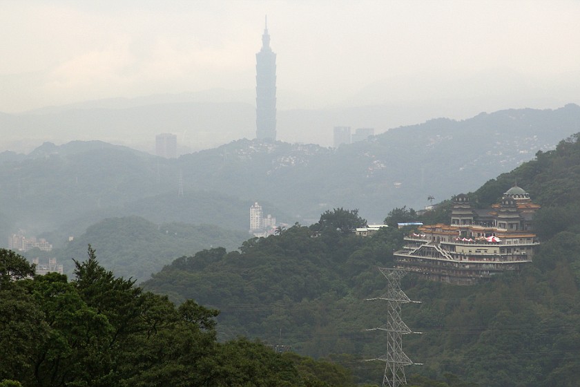 Maokong. View from the Maokong Hills on Zhinan Temple and the Taipei 101. Maokong. .