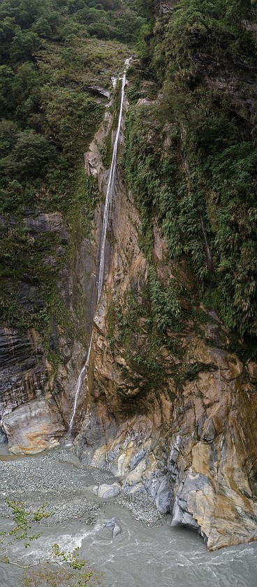 Taroko National Park. Waterfall at Heliu. Taroko National Park. .