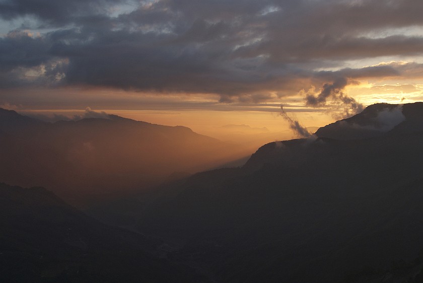 Alishan National Scenic Area. Sunset. Alishan National Scenic Area. .