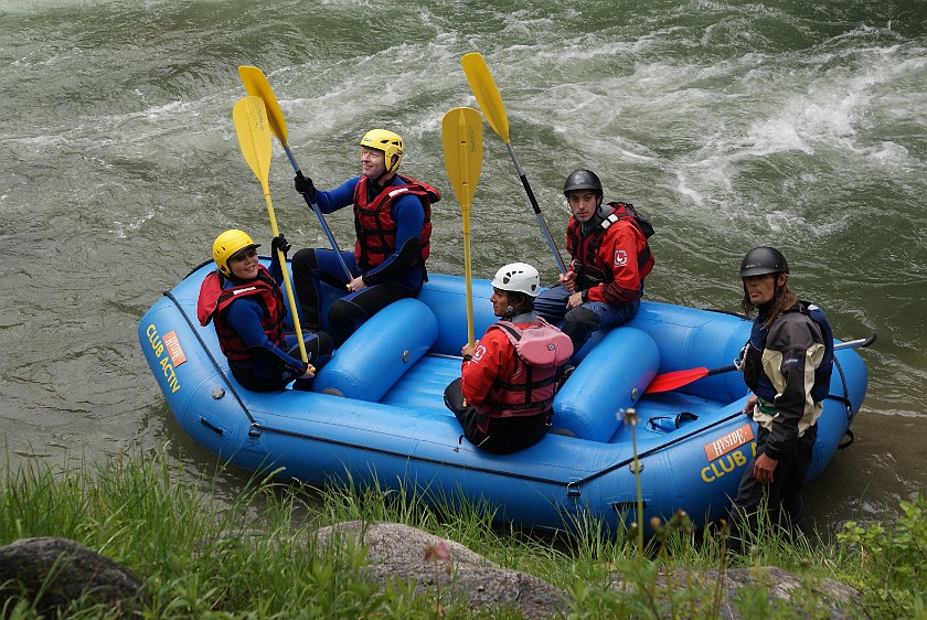 White Water Rafting on the River Ahr . Start. Campo Tures (Sand in Taufers). .