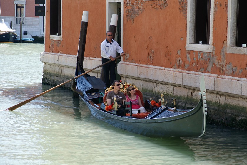 Grand Channel of Venice. Gondola. Venice. .