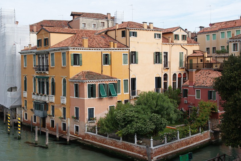 Grand Channel of Venice. Building near Ponte dell' Accademia. Venice. .
