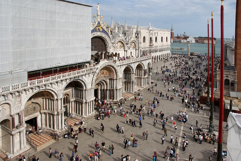 Saint Mark's Square. Basilica and Doges' Palace. Venice. .