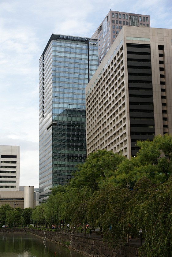 City. Nikkei Building. Tokyo. .