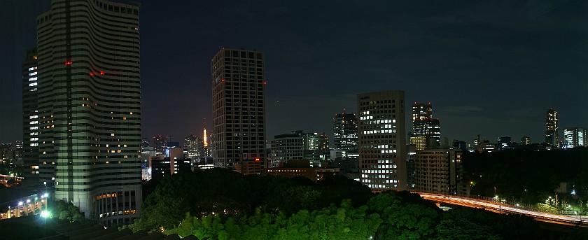 City. View from The New Otani Hotel. Tokyo. .