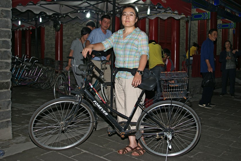 City Wall. Portrait with Bicycle. Xi'an. .