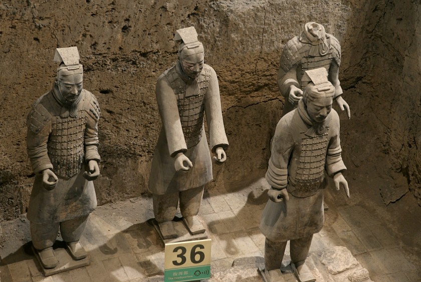 Army of Terracotta Warriors. Soldiers. near Xi'an. .
