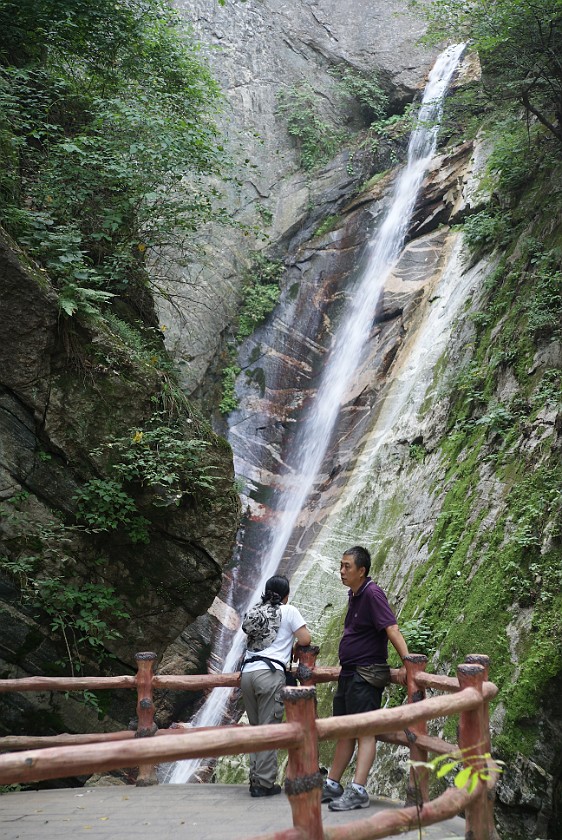Shanxi Taiping Forest Park. Waterfall. near Xi'an. .