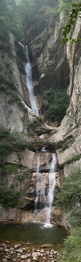 Shanxi Taiping Forest Park. Water Fall. near Xi'an. .