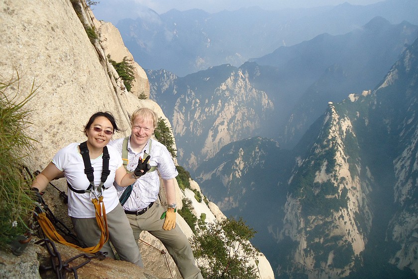 Hua Shan. Portrait at the Chang Kong Zhan Dao. near Mengyuan. .