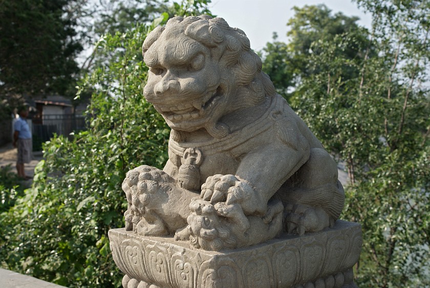 Marco Polo Bridge. Stone Lion. Wanping. .