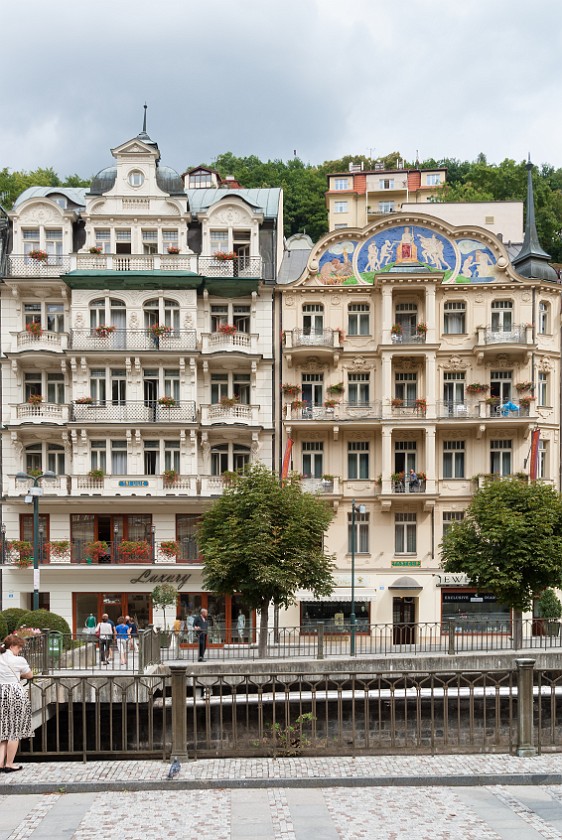 Karlovy Vary. Houses at Stará Louka. Karlovy Vary. .