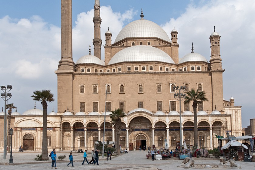 Mosque of Mohammed Ali. View from the south-west. Cairo. .