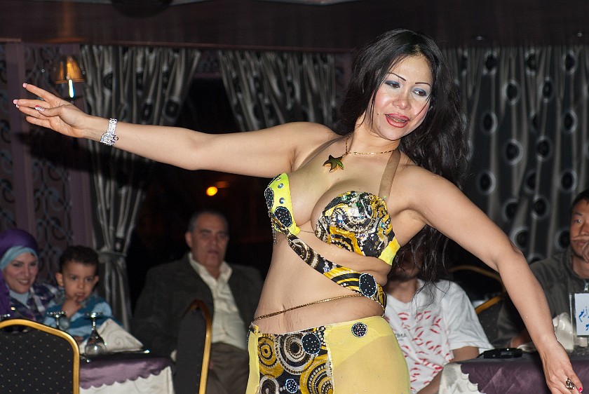 Cairo Nile Cruise.  Belly dancer. Cairo. .