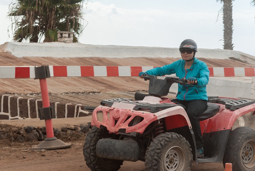Quad Driving. Driving on the track. Arona. .