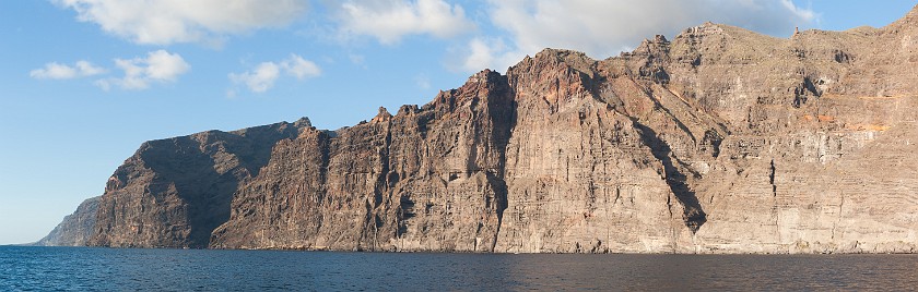 Barranco de Masca. Panoramic view on the cliffs near Masca. Masca. .