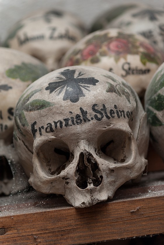 Catholic Church. Skull. Hallstatt. .