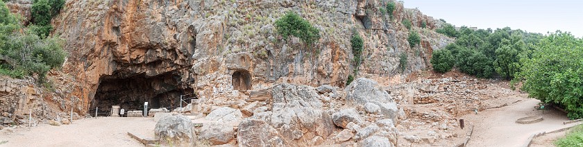Banias Nature Reserve. Cave and remains of a temple built by Herod the Great. near Kibbutz Snir. .