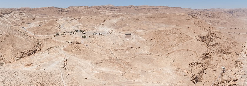 Masada. Panoramic view on the western valley. Masada. .