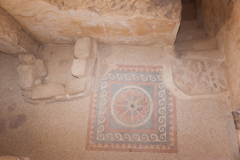 Masada. Floor mosaic. Masada. .