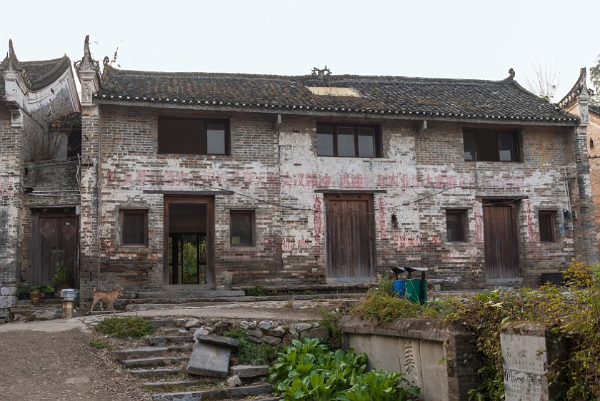 Liugongcun Village. Vacated building. Liugongcun. .