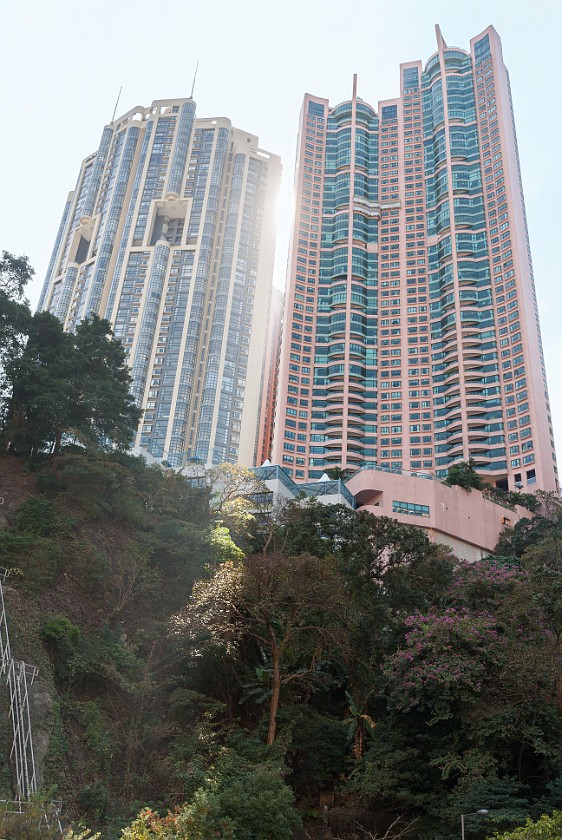 Hong Kong Island. High-rise buildings. Hong Kong. .