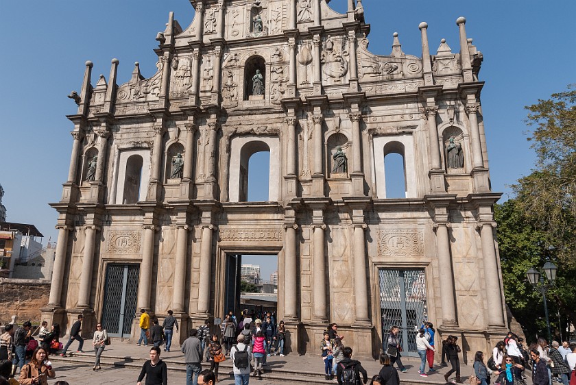 Macau. Ruins of the Church of St. Paul. Macau. .