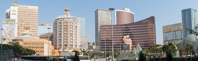 Macau. Lisboa, Wynn and MGM Grand Casinos. Macau. .