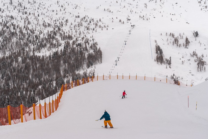 Lagazuoi, First Day. Skiing. Cortina D'Ampezzo. .