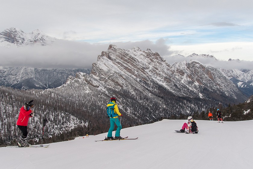 Cristallo. Skiing. Cortina D'Ampezzo. .