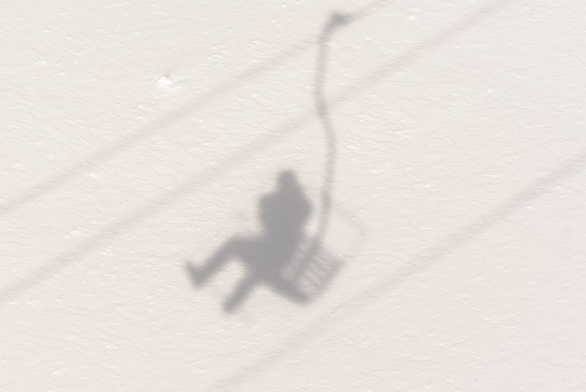 Cristallo. Shadow portrait. Cortina D'Ampezzo. .