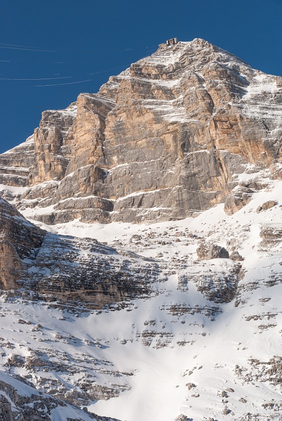 Tofana. View up to Ra Valles from Col Druscie. Cortina D'Ampezzo. .