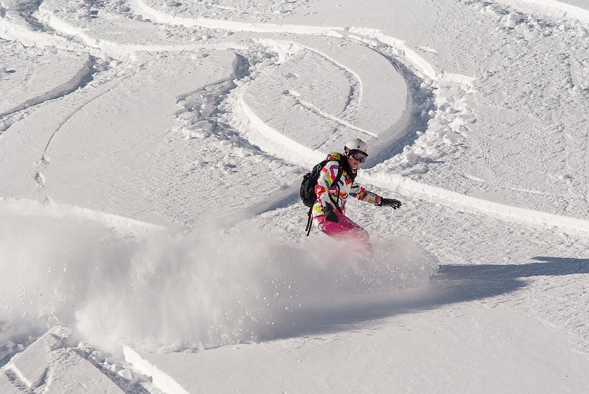 Tofana. Skiing. Cortina D'Ampezzo. .