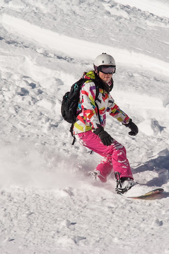 Tofana. Skiing. Cortina D'Ampezzo. .