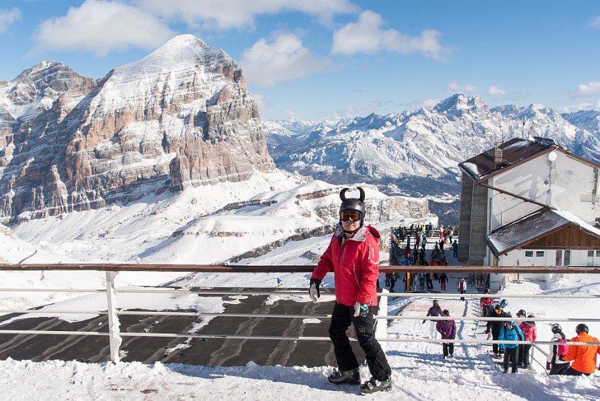 Lagazuoi, Second Day. Portrait at the Lagazuoi summit station. Cortina D'Ampezzo. .